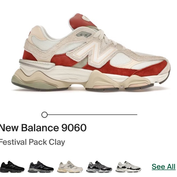 New Balance 9060 Festival Pack Clay White Sneakers U9060JF Women’s 6 - Picture 5 of 5